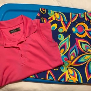 Loudmouth skort and collar tank